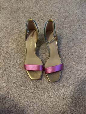 Kurt Geiger London Birchin Multi-Color Metallic Ankle Strap Sandals